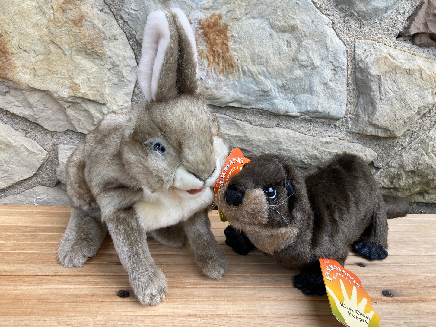 Soft Puppet Toy - COTTONTAIL RABBIT Hand Puppet (Large)