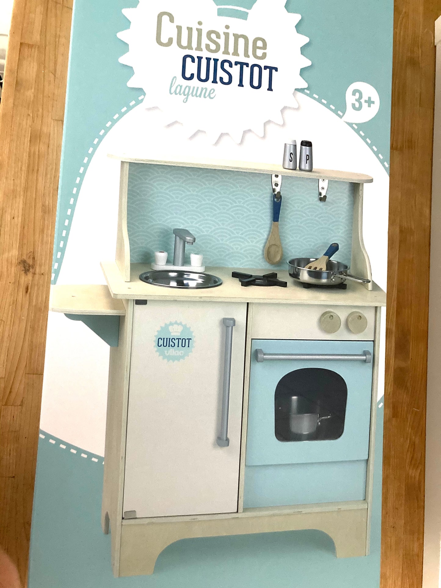 Keeping House - WOODEN COMPLETE KITCHEN SET (including Pots, Utensils and Food)