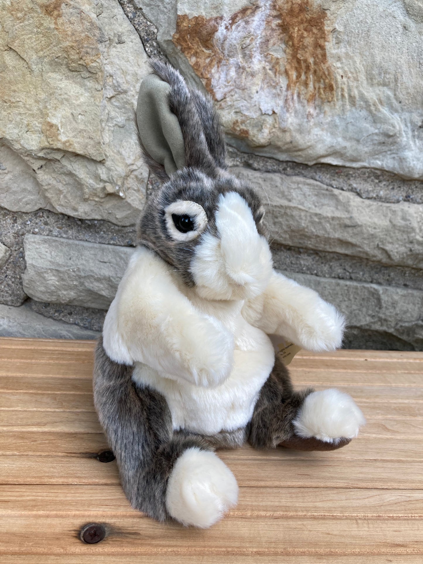 Soft Puppet Pet - Baby DUTCH RABBIT Hand Puppet