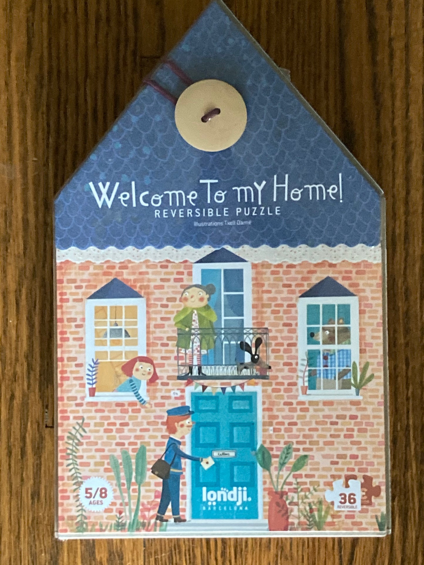 Puzzle - BIENVENUE CHEZ MA MAISON, Réversible !