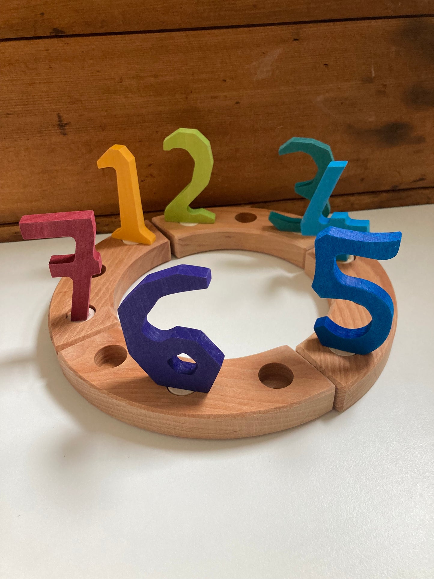 Déco en bois par Grimm's - VACHE en rose