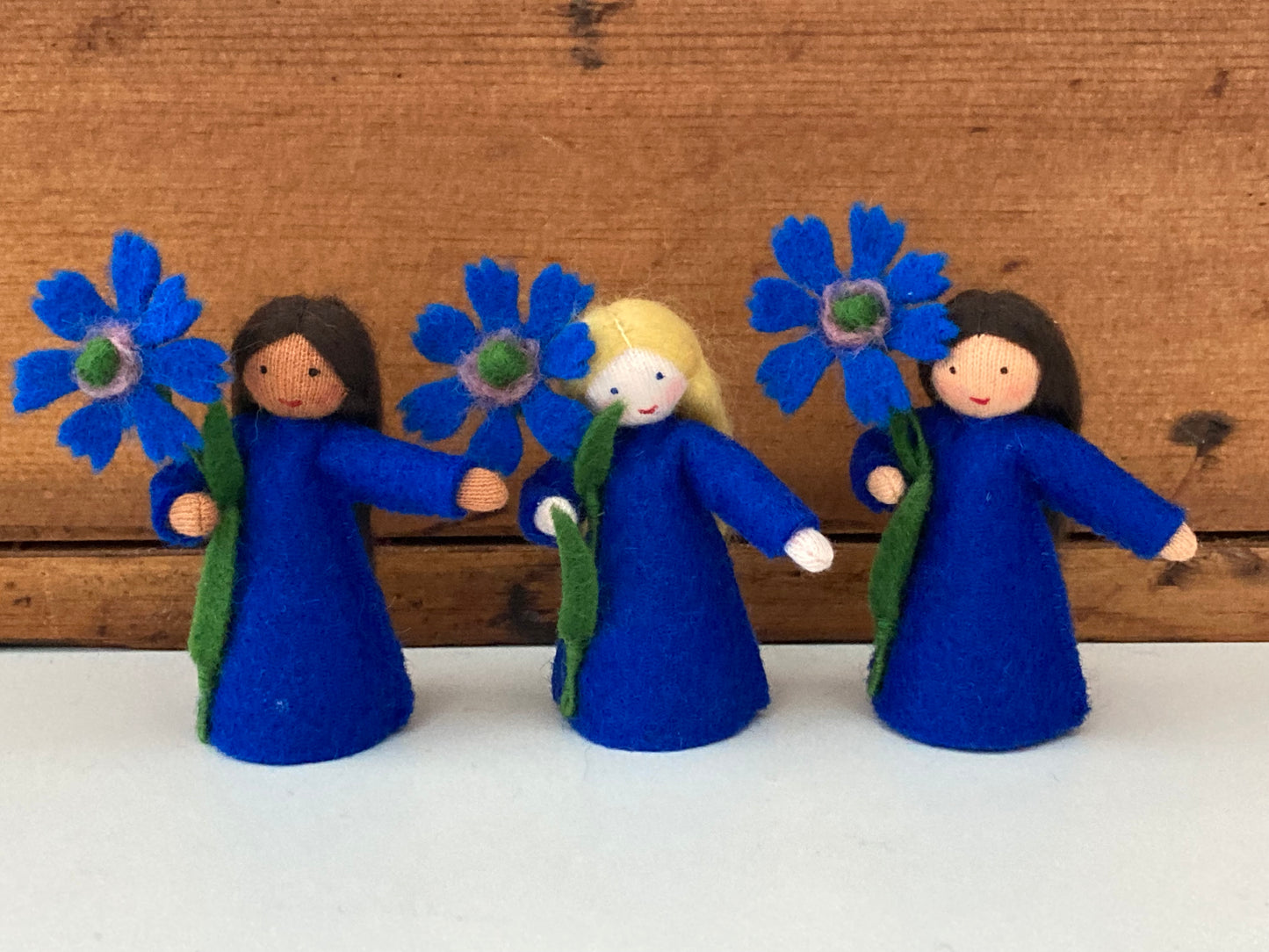 Flower Fairy Waldorf Doll - CORNFLOWER PRINCESS