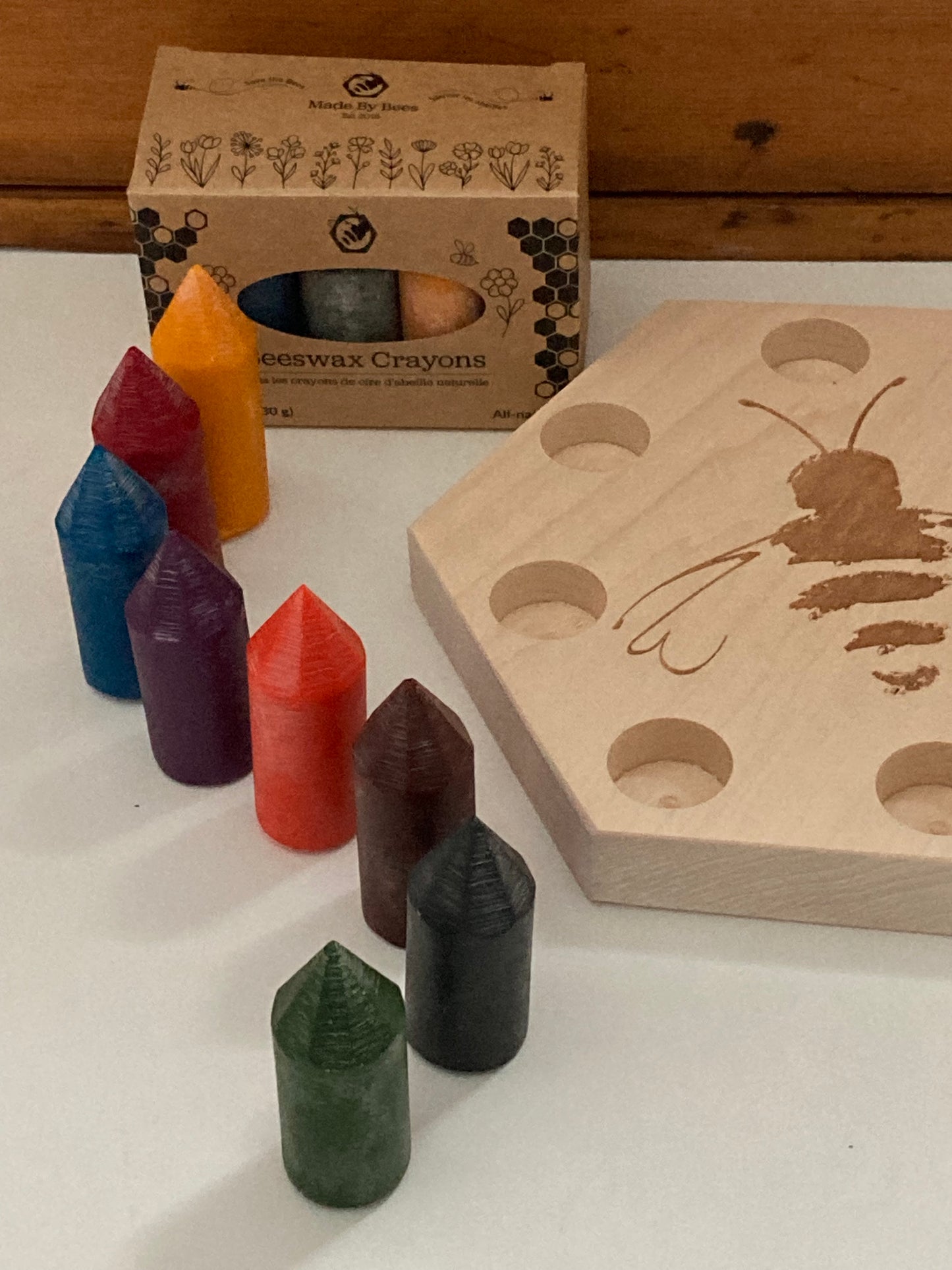 BEESWAX CRAYONS, Art - for Little Hands, 8 colours!