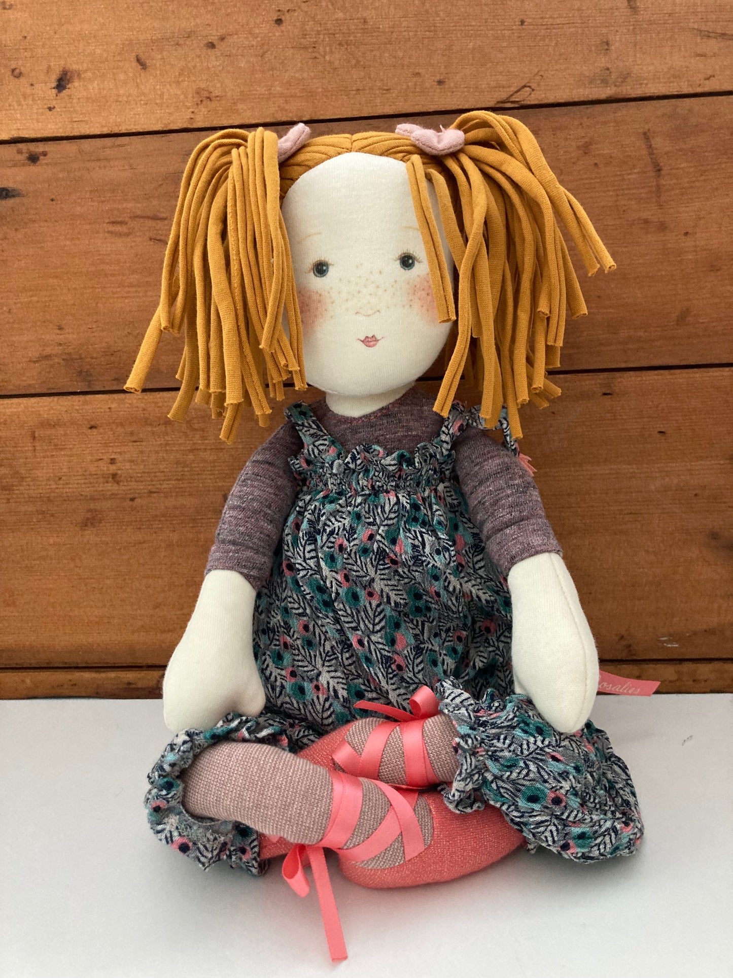 Soft Doll - RAG DOLL in Overalls, 18inches