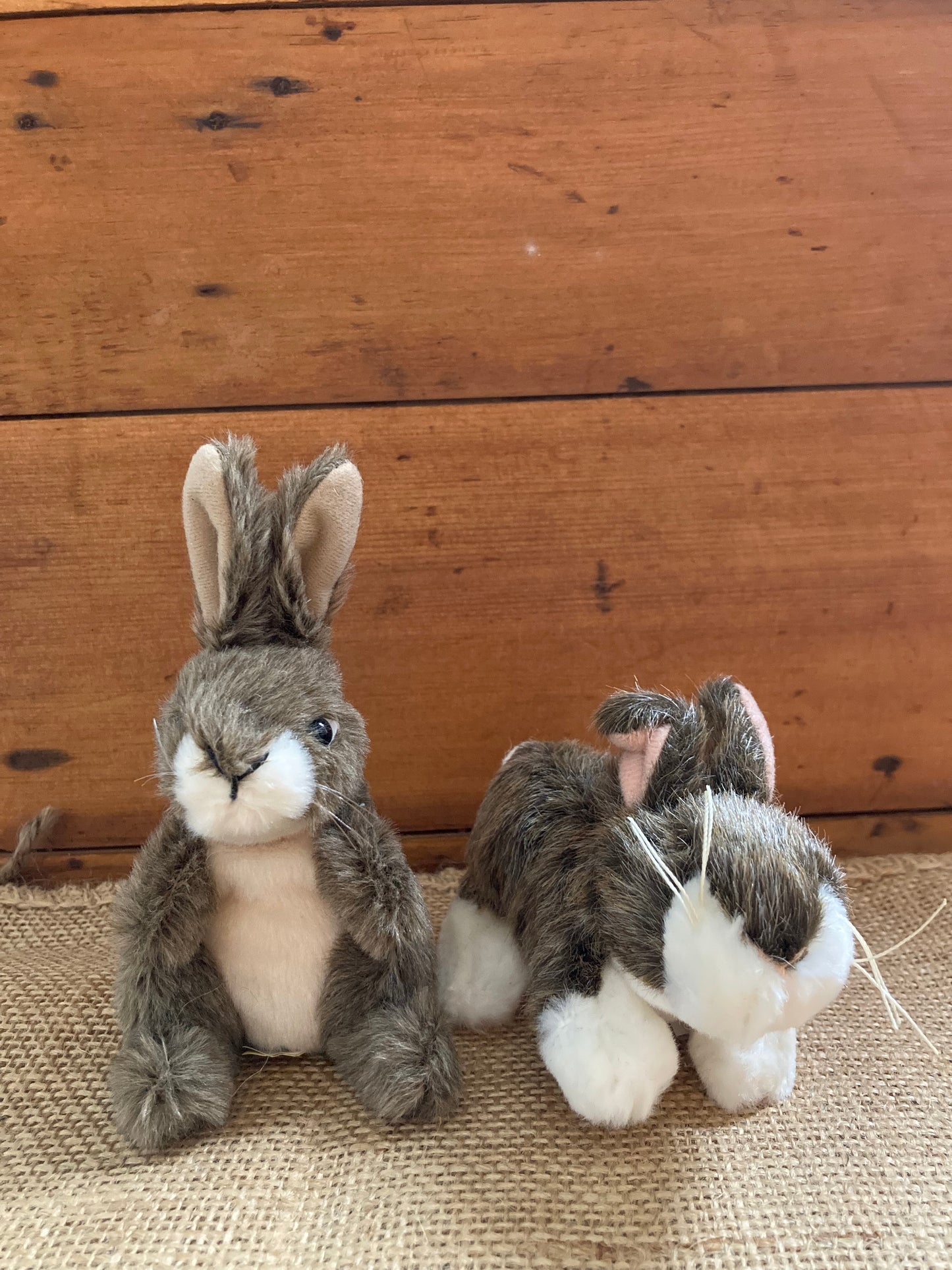 Marionnette à doigt en peluche - LAPIN À QUEUE DE COTON