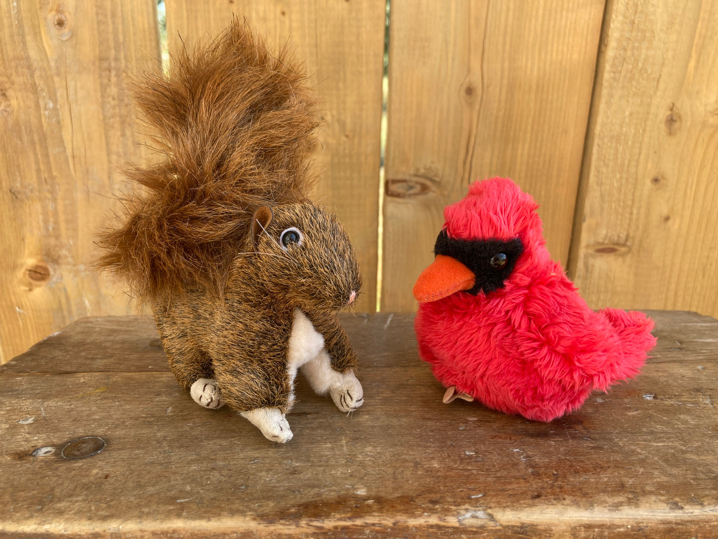 Marionnette à doigt peluche - CARDINAL