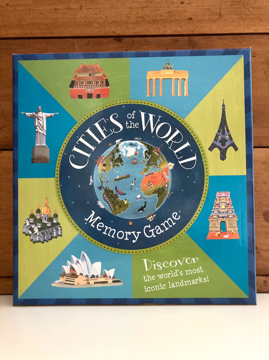 Coffret de jeu de mémoire éducatif - VILLES DU MONDE