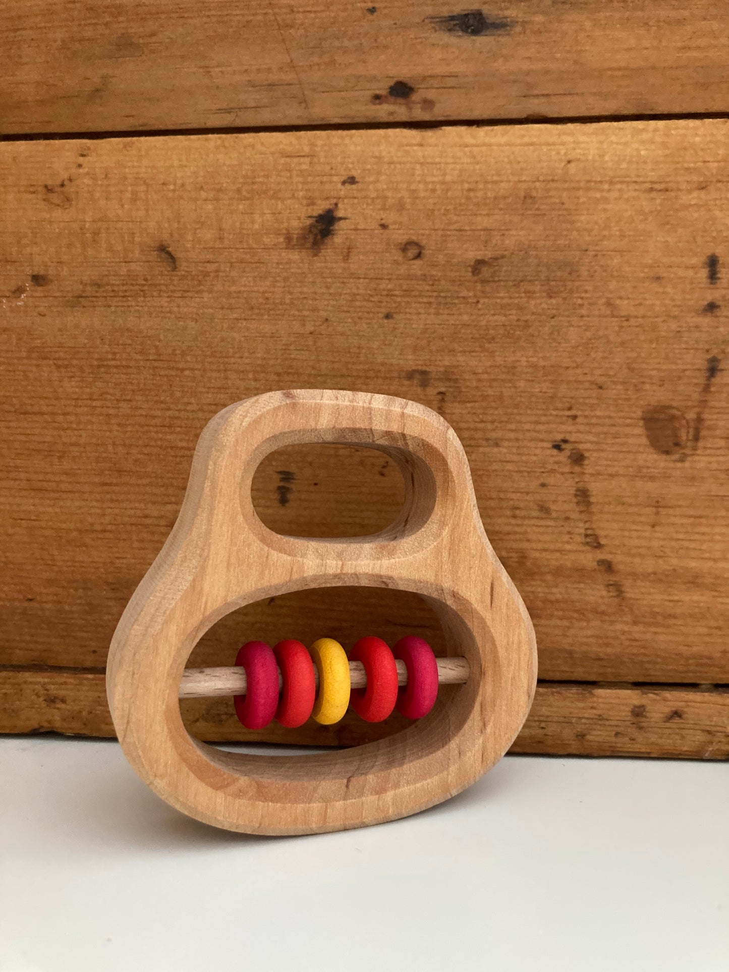 Wooden Toy, Baby - GRASPING RATTLE TOYS