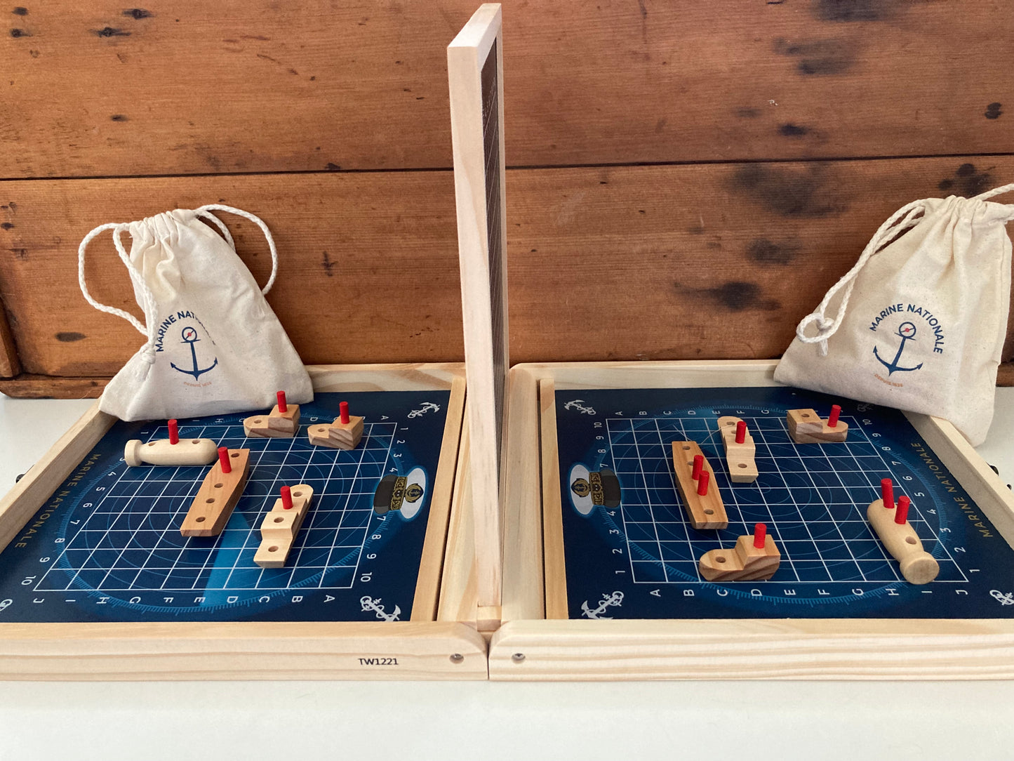 Wooden Family Game Set - BATTLESHIP!