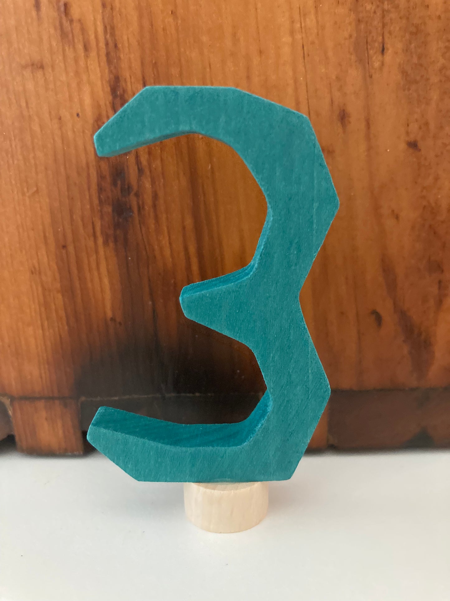 Déco en bois par Grimm's - NUMÉRO TROIS, "3".