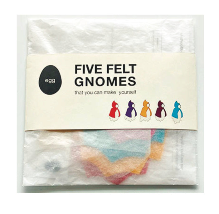 Crafting Kits - Felt GNOMES, FIVE in 5 colours!
