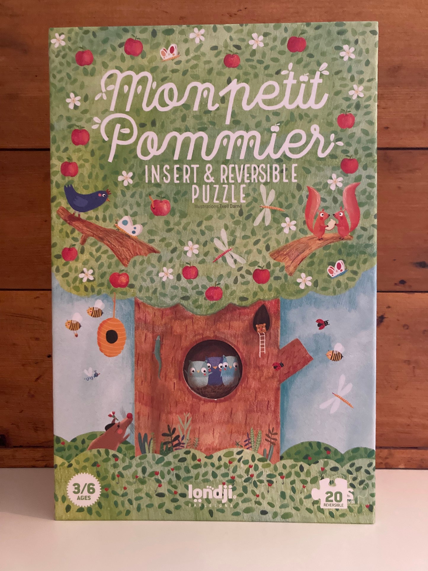 Puzzle - MON PETIT POMMIER, Insert & Reversible!
