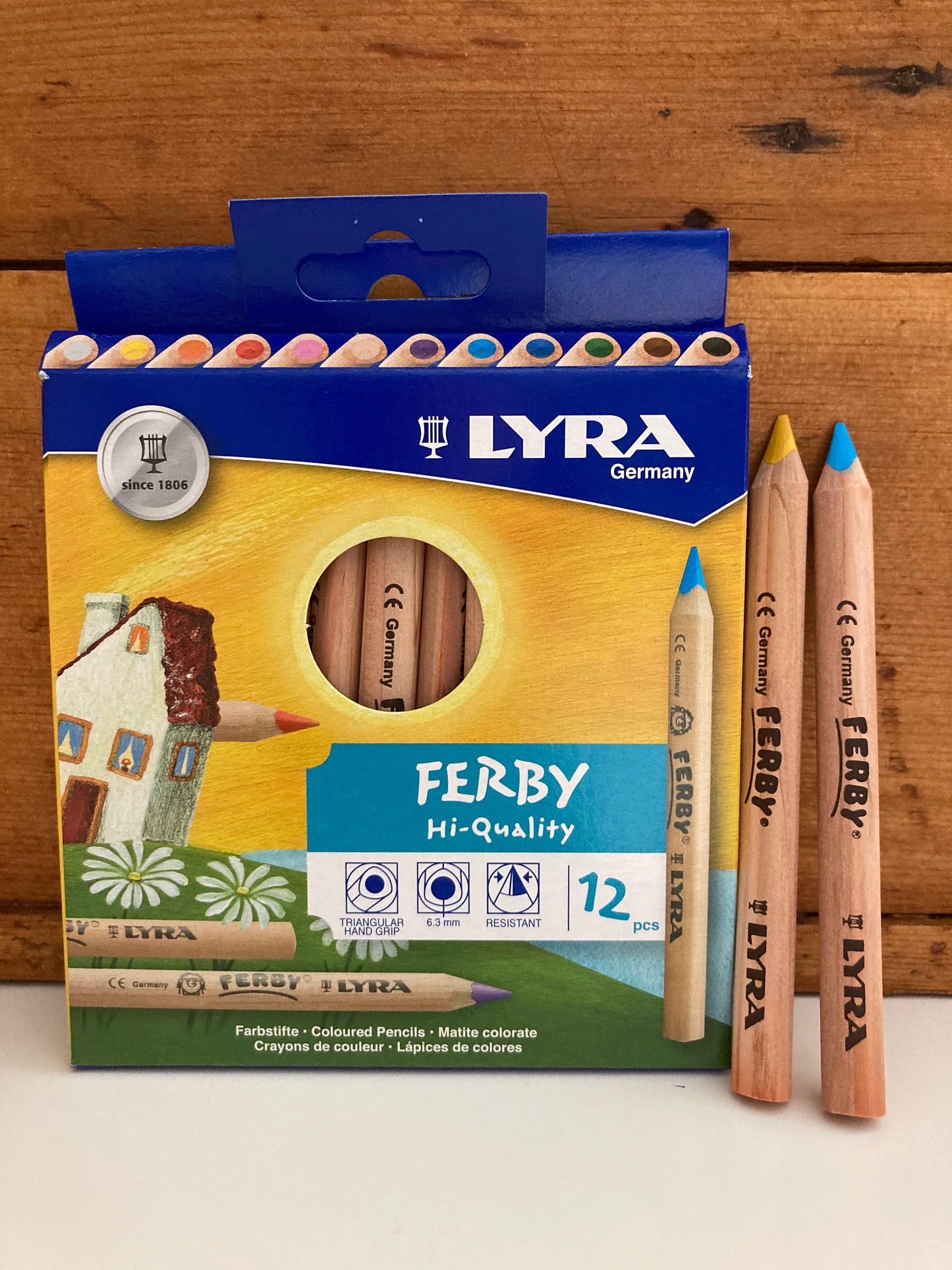 Colouring pencils, Art - 5 INCH (12cm)LYRA FERBY in 12 COLOURS