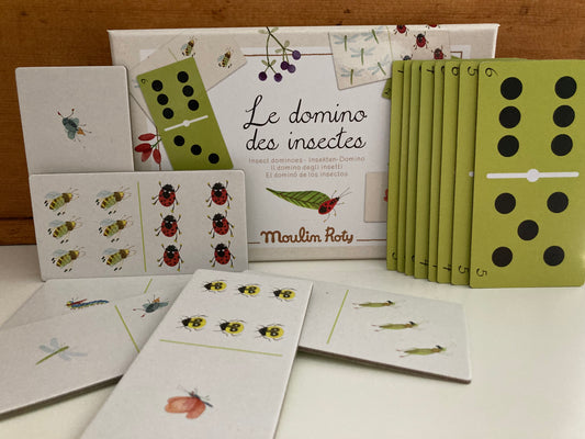 Ensemble de jeu de société - DOMINOS INSECTES