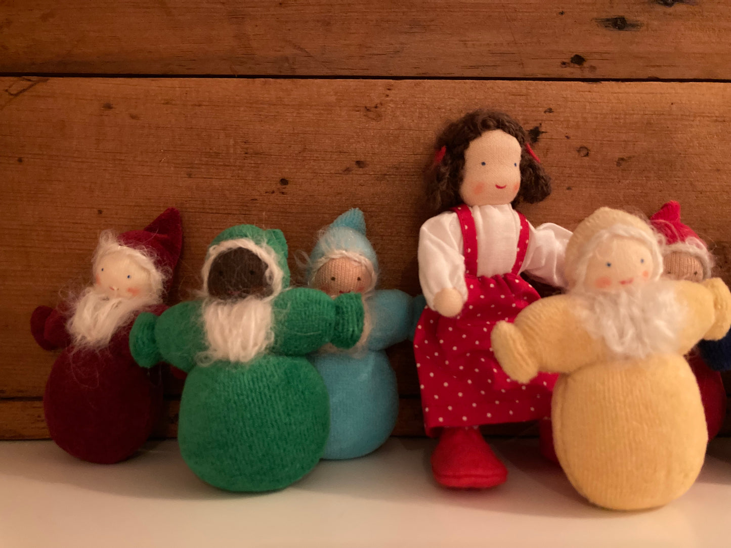 Waldorf Doll Set - Grimm's SNOW WHITE & THE SEVEN DWARFS