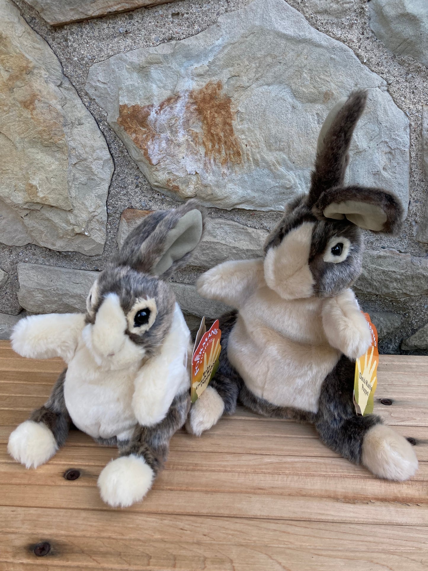 Soft Puppet Pet - DUTCH RABBIT Hand Puppet