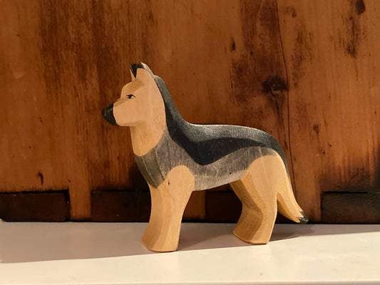Wooden Dollhouse Play - GERMAN SHEPHERD DOG