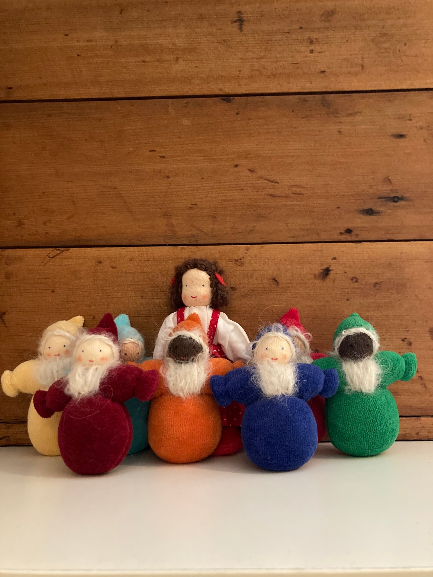 Waldorf Doll Set - Grimm's SNOW WHITE & THE SEVEN DWARFS