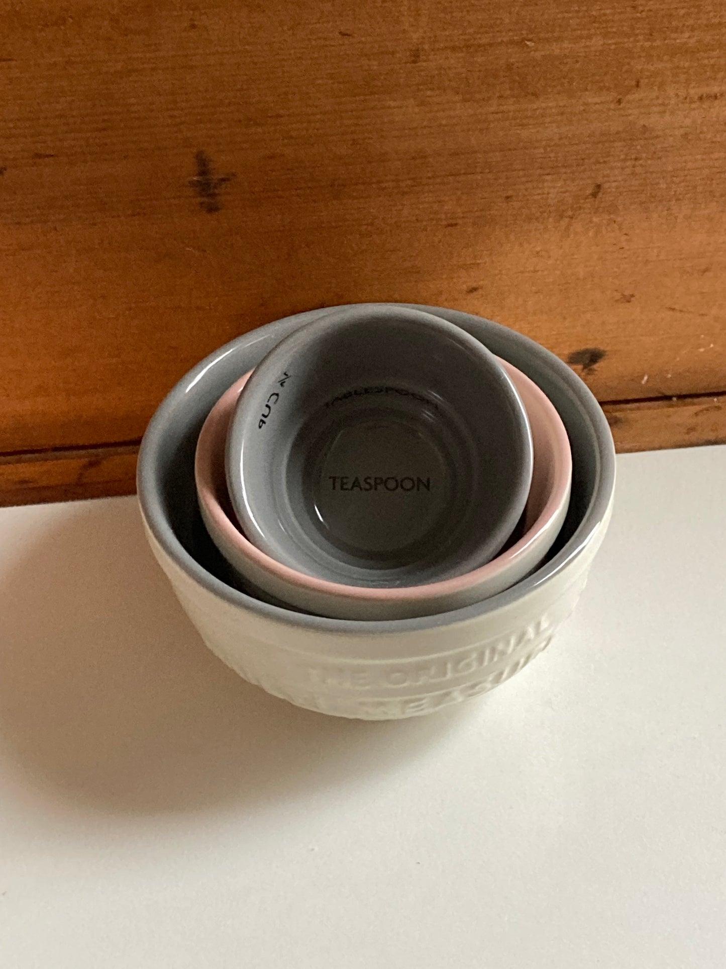 EcoHome - Mason Cash CERAMIC MEASURING BOWL CUPS, set of 3