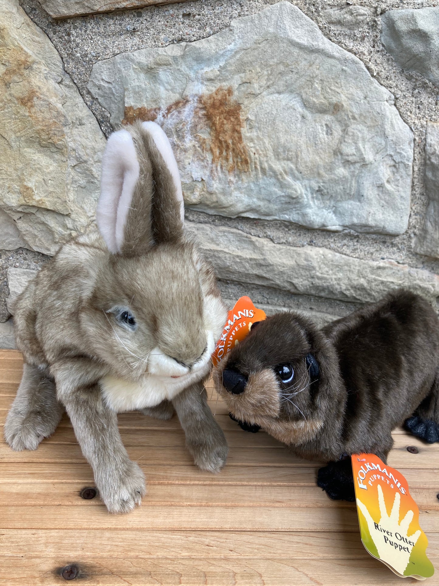 Soft Puppet Toy - COTTONTAIL RABBIT Hand Puppet (Large)