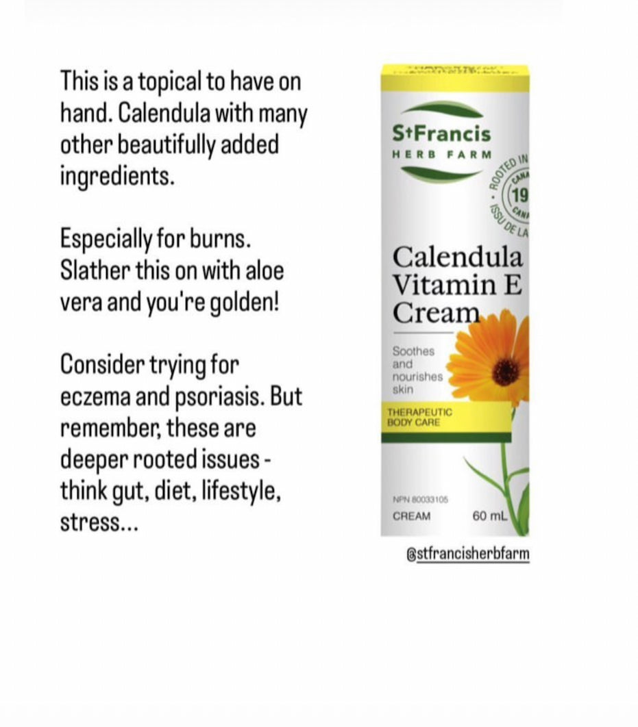 St Francis Holistic Health - CALENDULA SALVE, all organic!