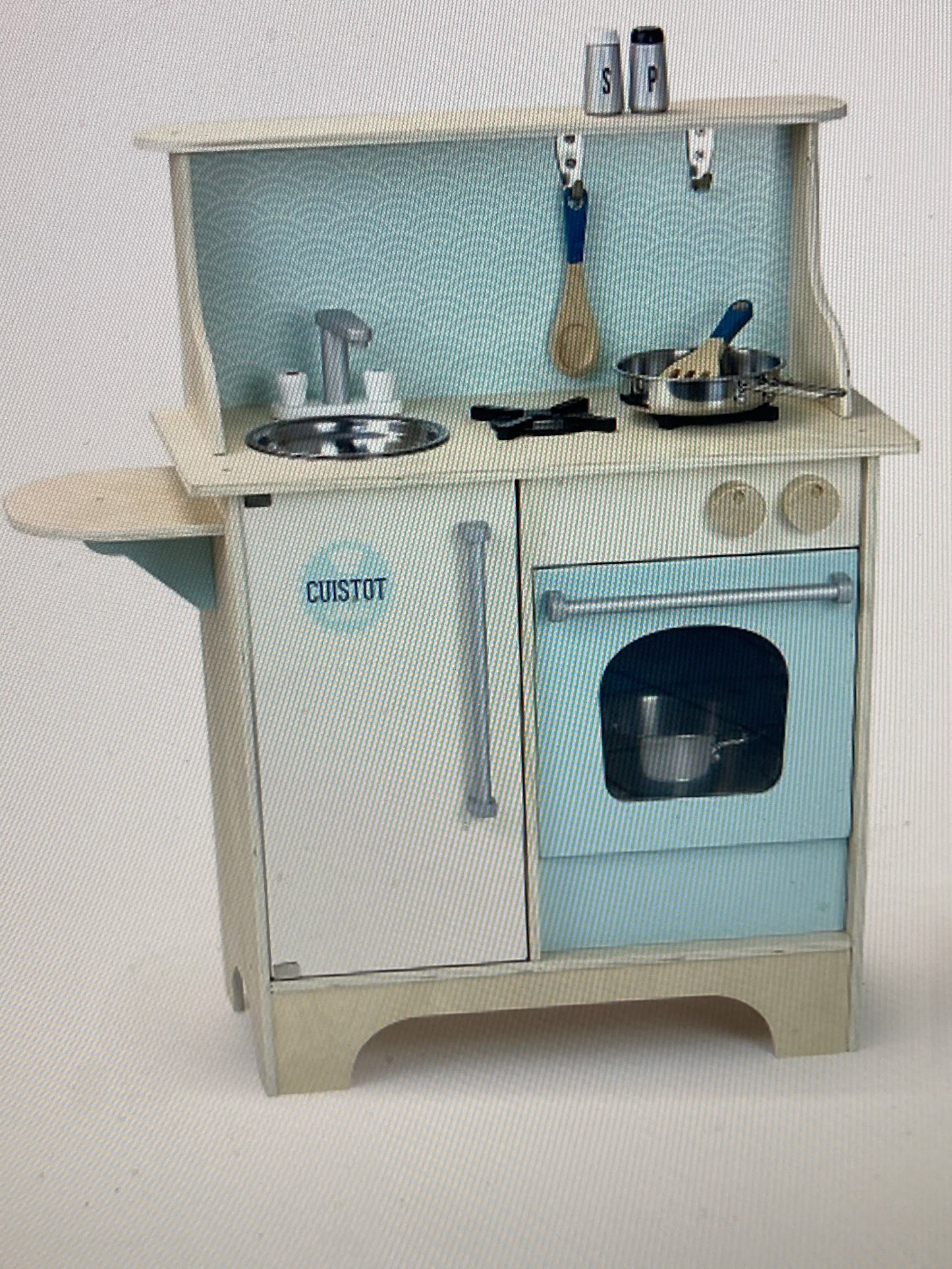Keeping House - WOODEN COMPLETE KITCHEN SET (including Pots, Utensils and Food)