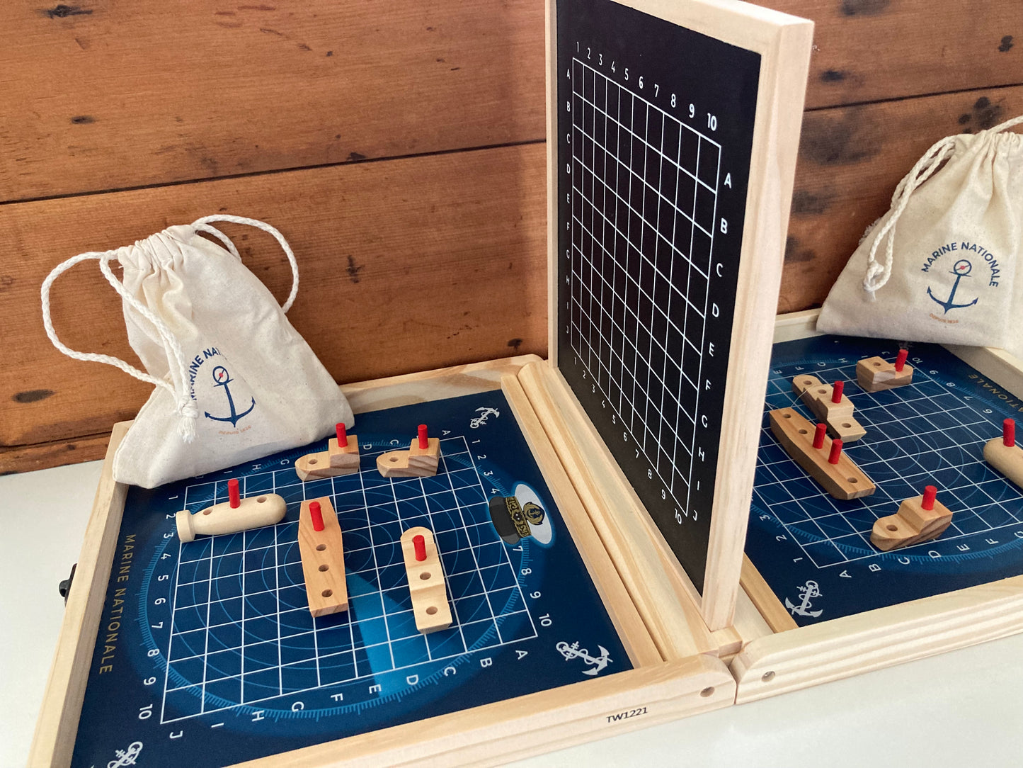 Wooden Family Game Set - BATTLESHIP!