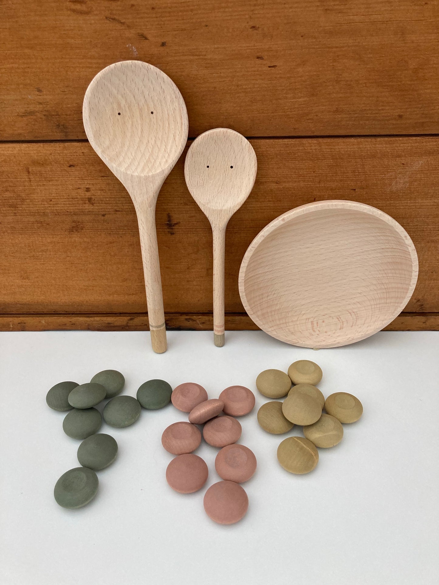 Wooden Toy by Grapat - YUMMY, 19 pieces!