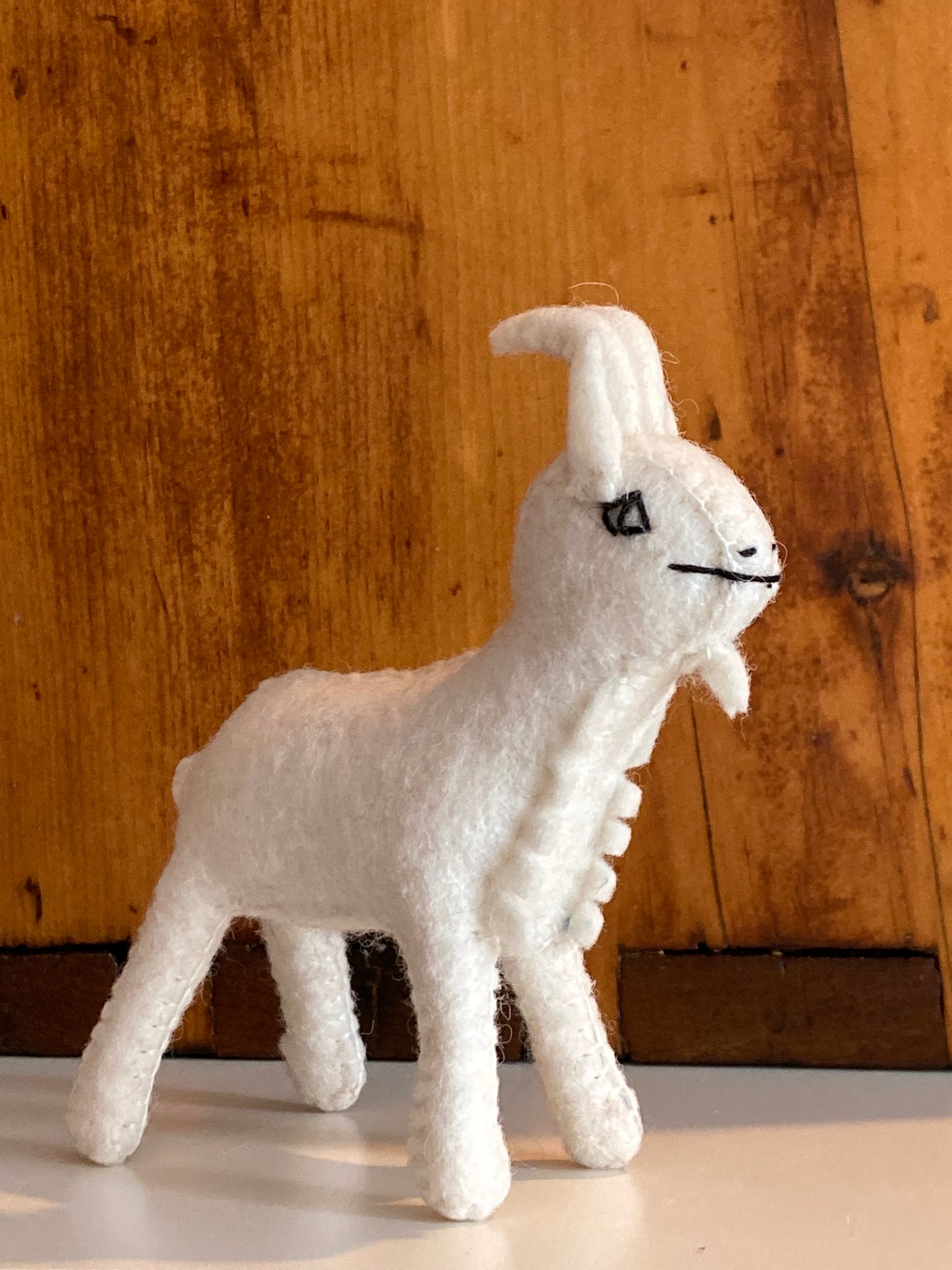 Dollhouse Soft Toy -  FELT SMALL GOAT