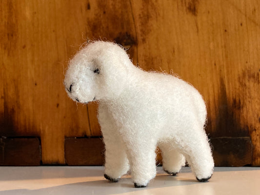 Dollhouse Soft Toy  - Wool Felt SHEEP
