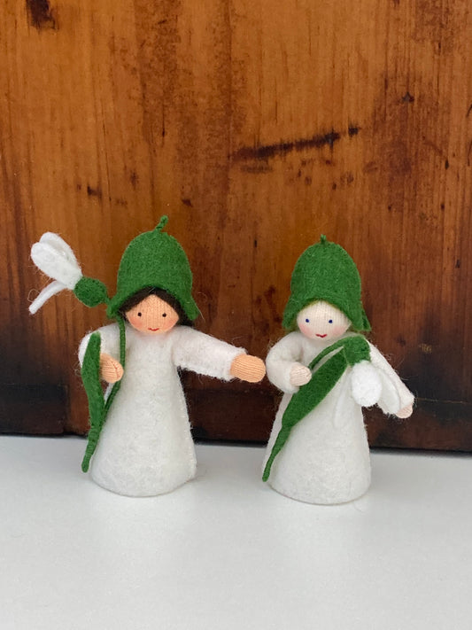 Flower Fairy Waldorf Doll - SNOWDROP PRINCESS