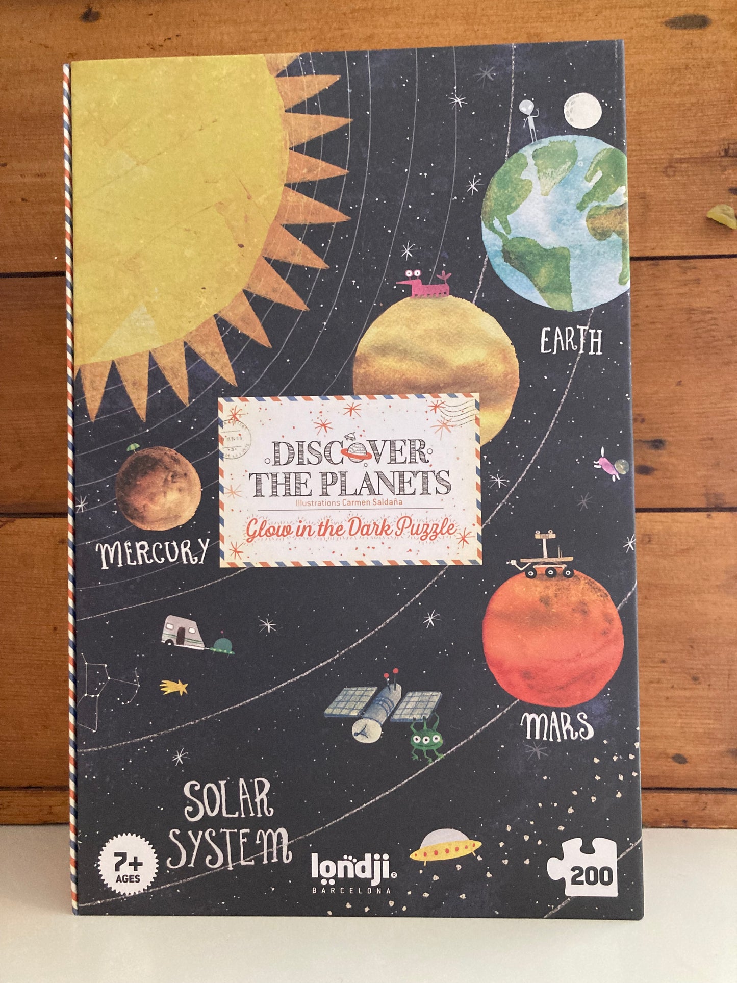Puzzle - DISCOVER THE PLANETS, Large « Glow-in-the-Dark! »