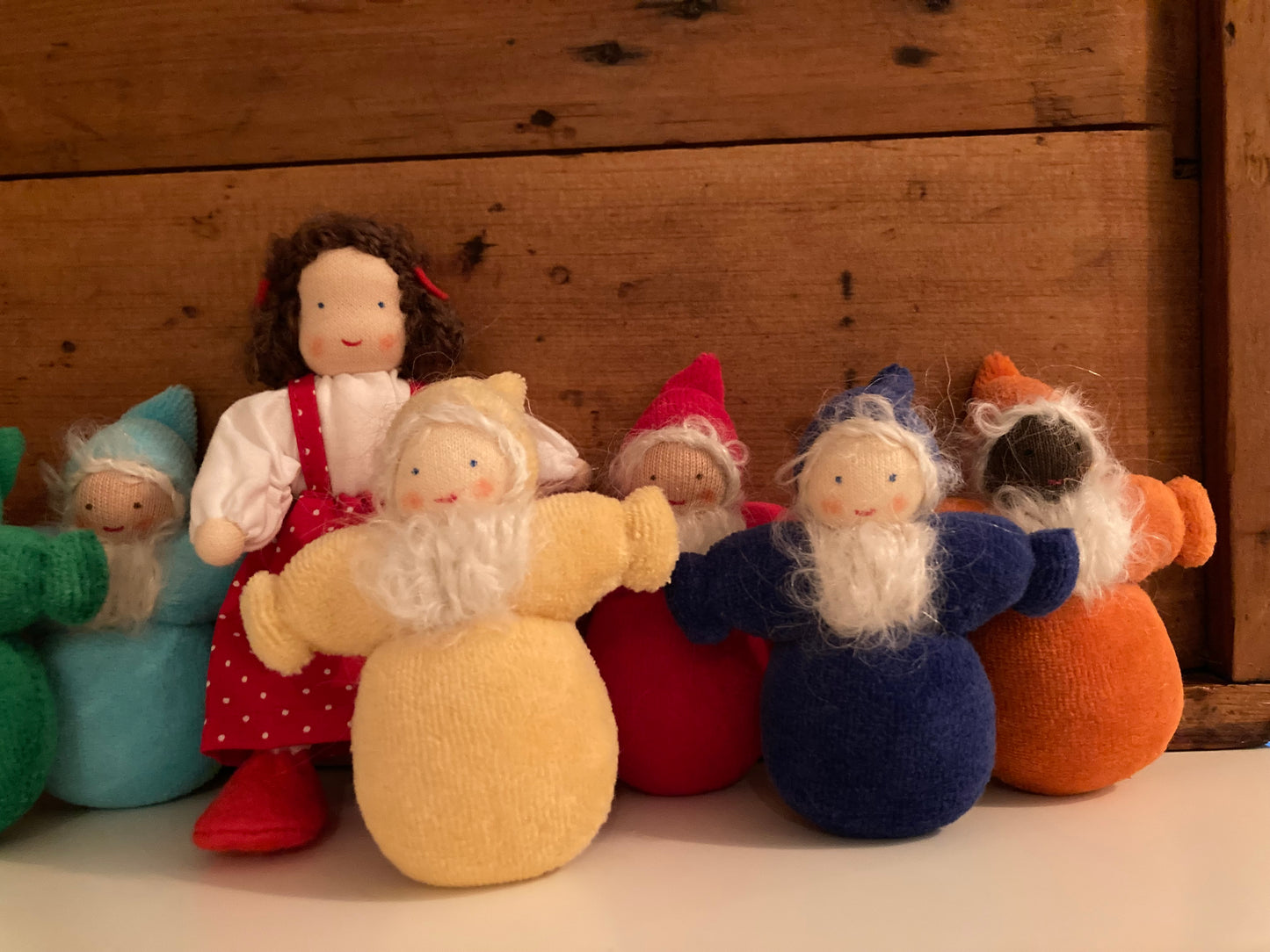 Waldorf Doll Set - Grimm's SNOW WHITE & THE SEVEN DWARFS