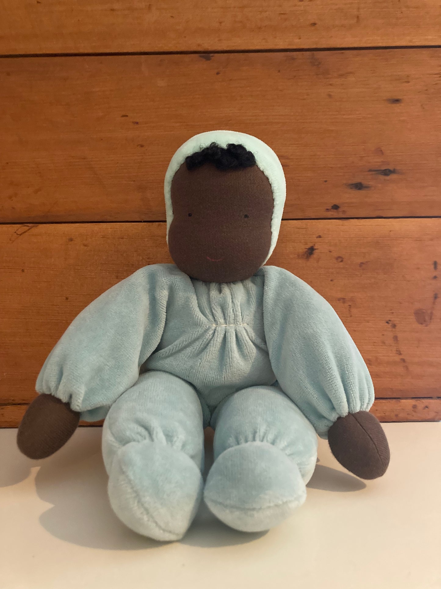 Grimm’s Waldorf SOFT BABY DOLL AQUA