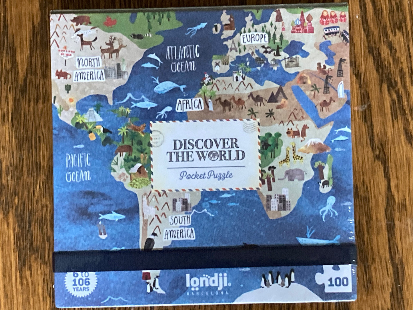 Puzzle - CARTE DU MONDE, Petit format.