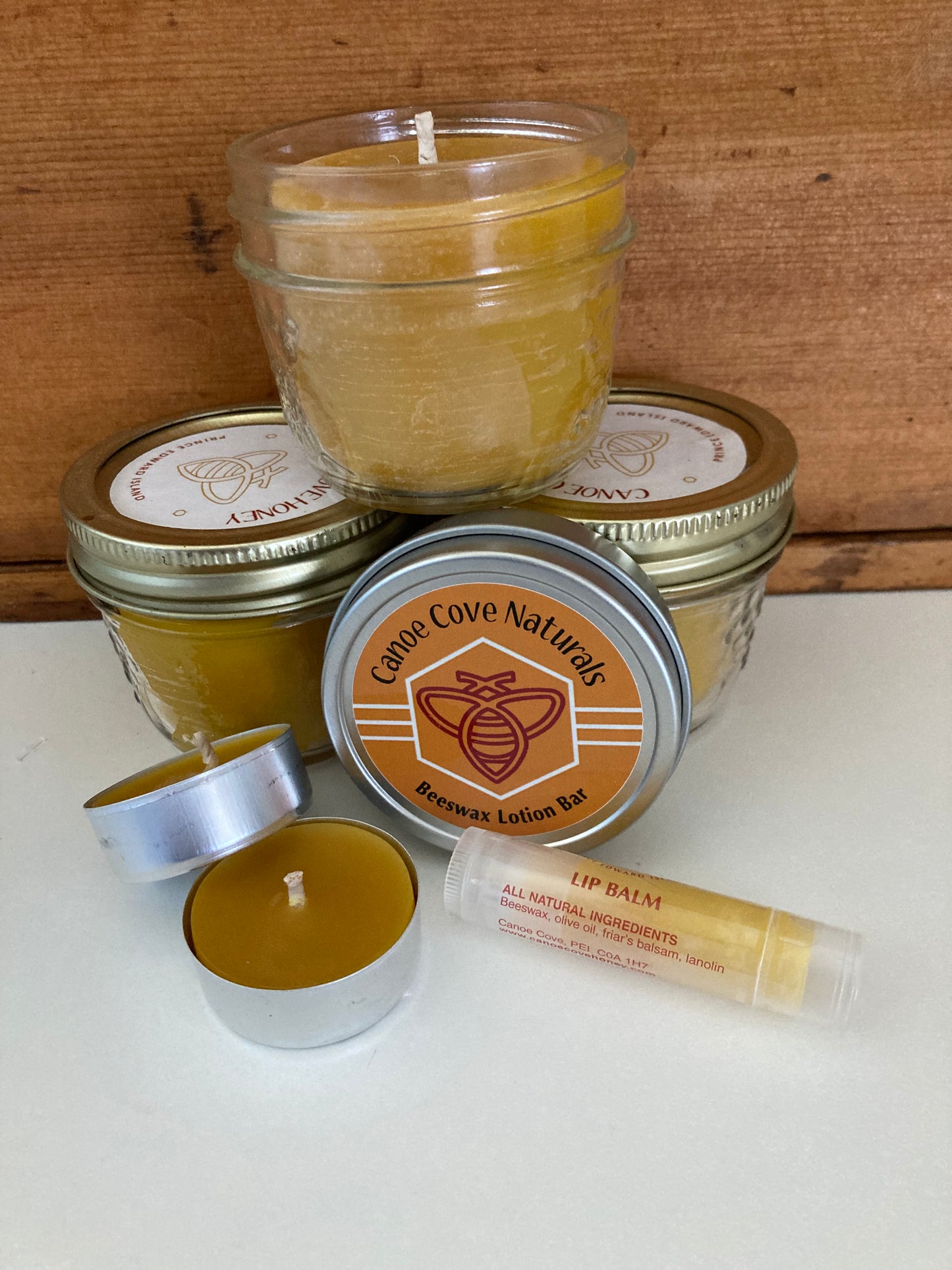 Bougies en cire d'abeille - Canoe Cove MASON POT
