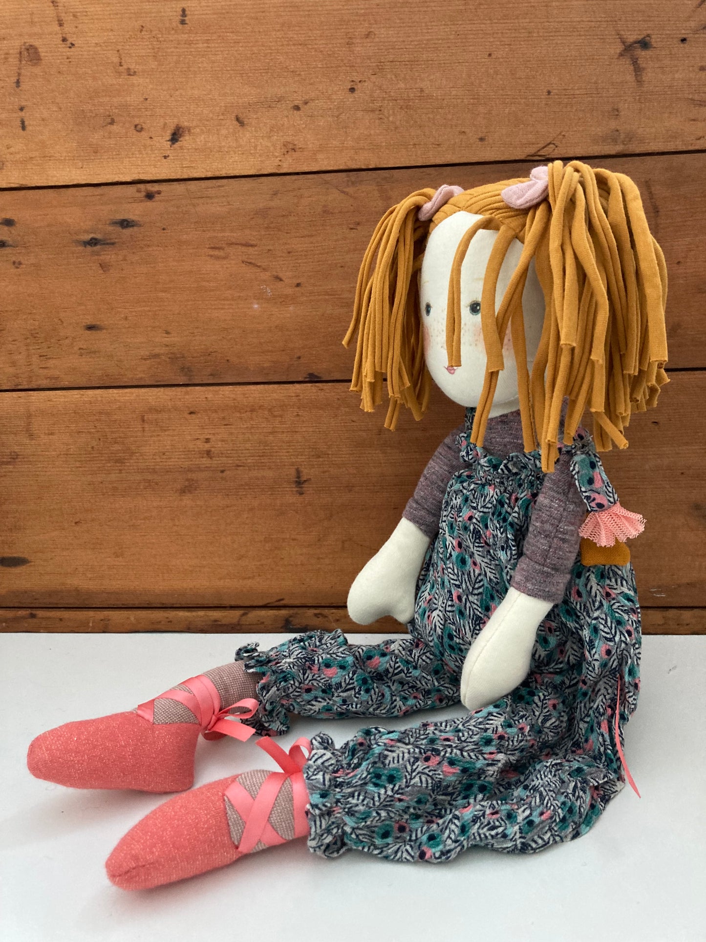 Soft Doll - RAG DOLL in Overalls, 18inches