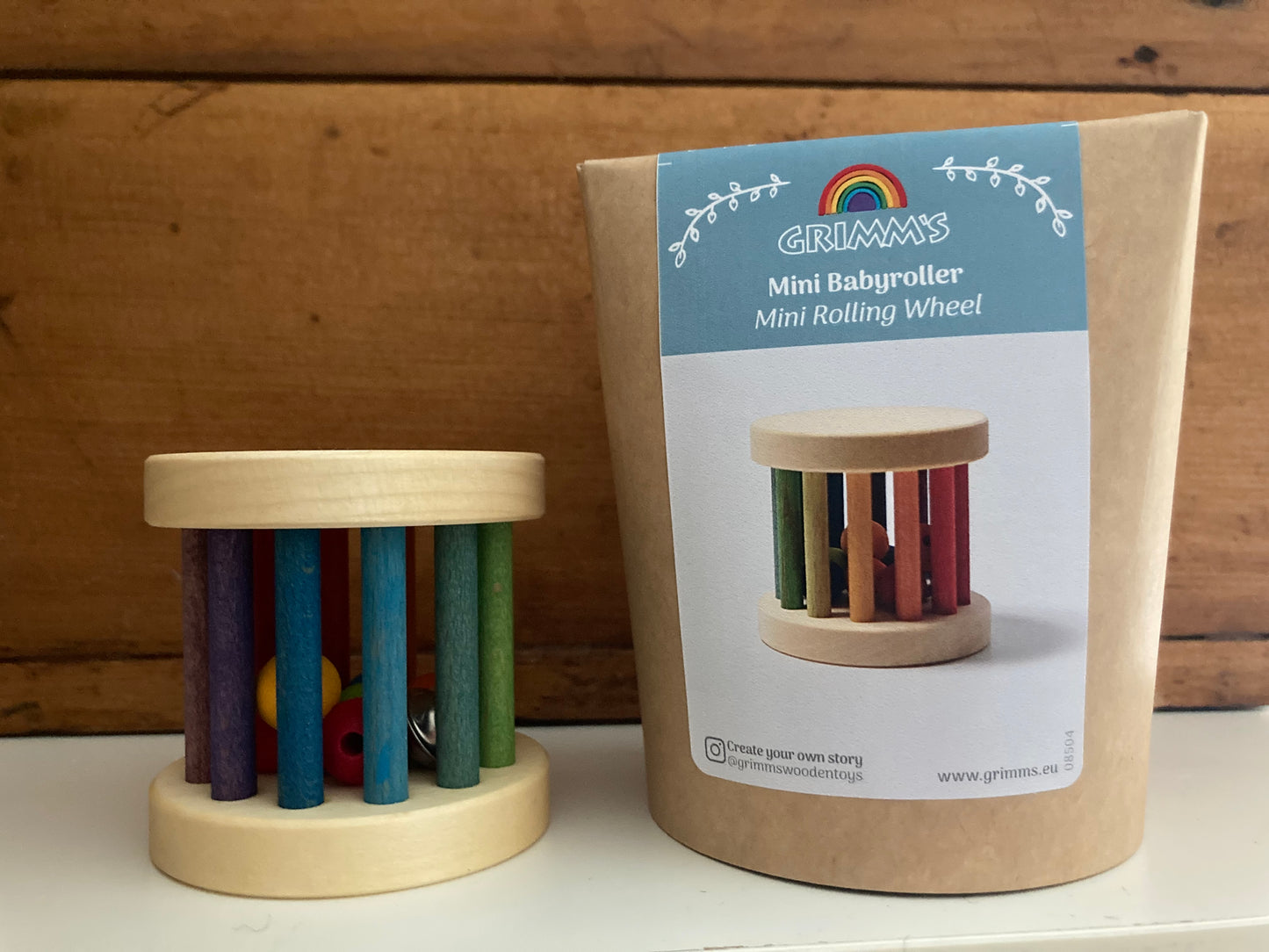 Wooden Toy, Baby - RATTLE GRASPING WHEEL