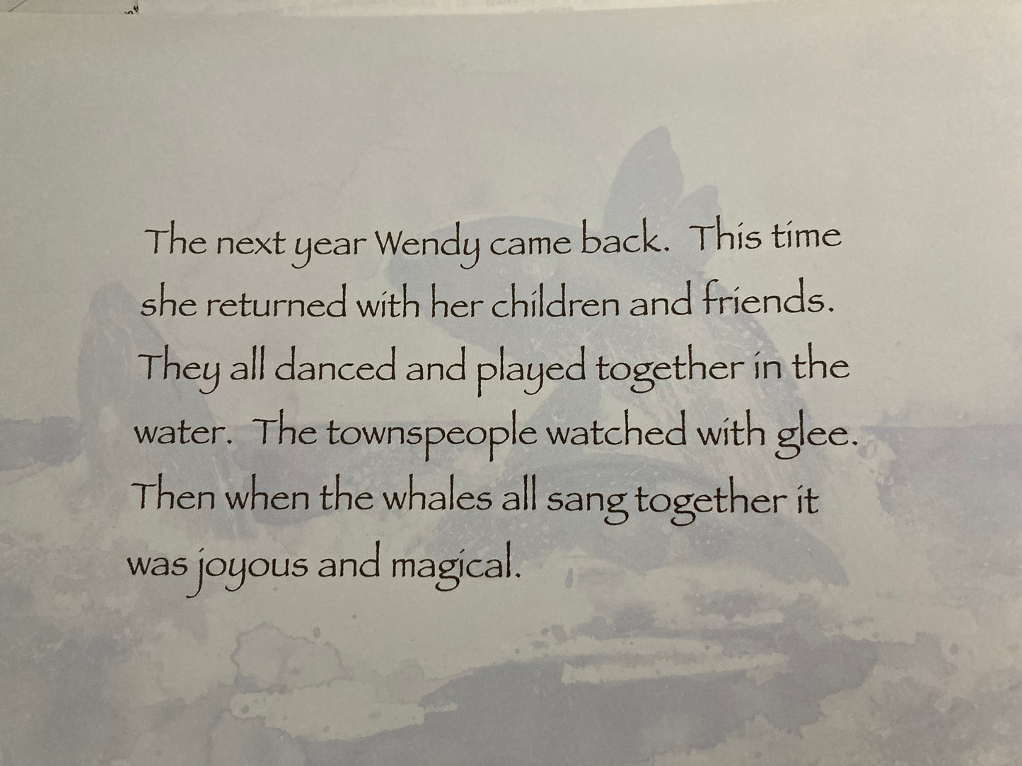Livre d'images éducatif pour enfants - WENDY LA BALEINE