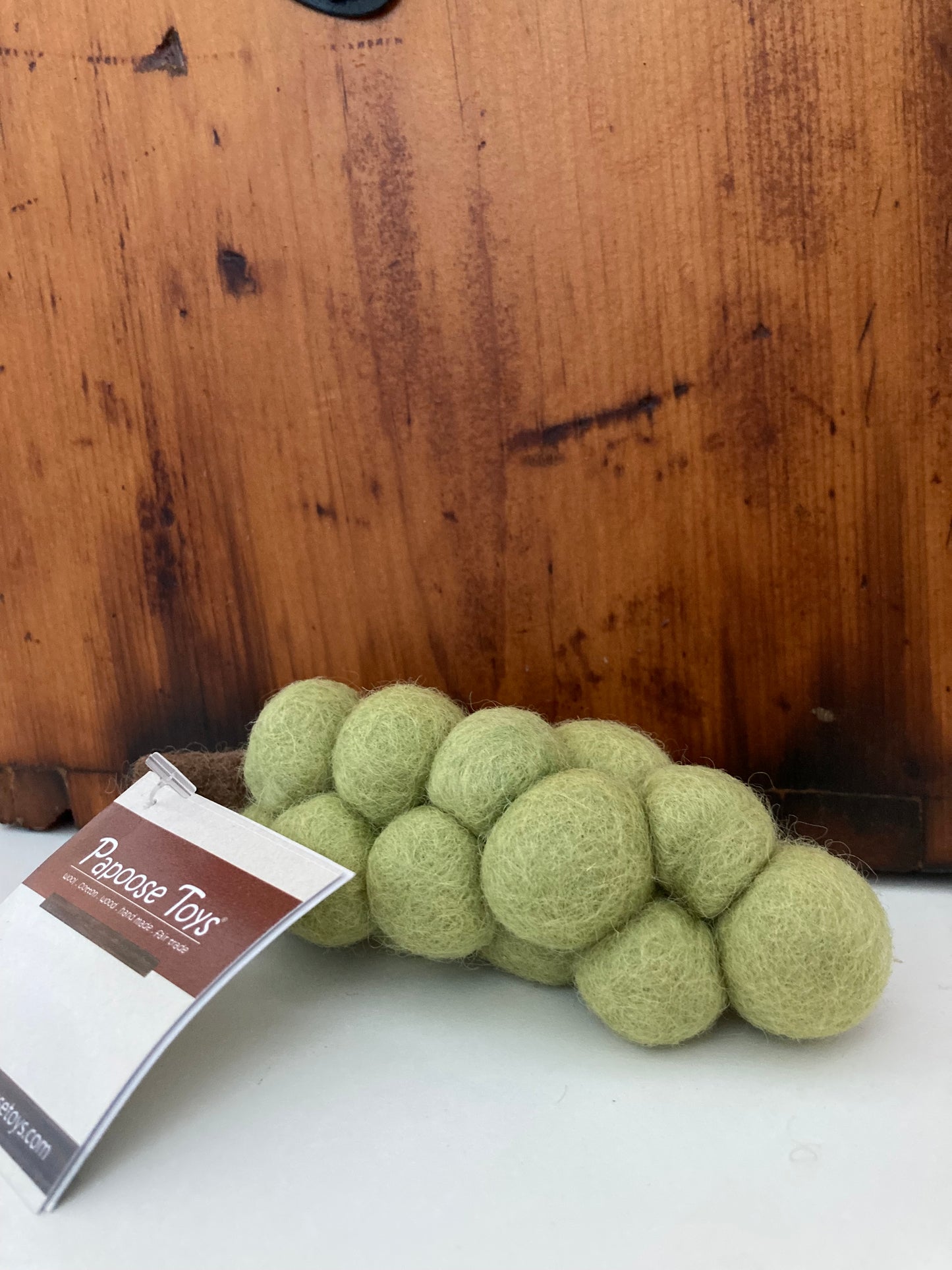 Kitchen Play Food - Wool Felted GREEN GRAPES