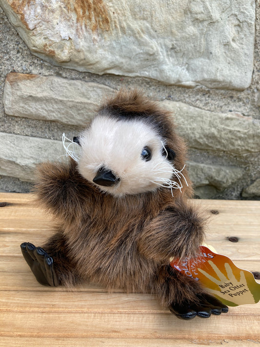 Jouet de marionnette doux - Marionnette à main bébé LOUTRE DE MER