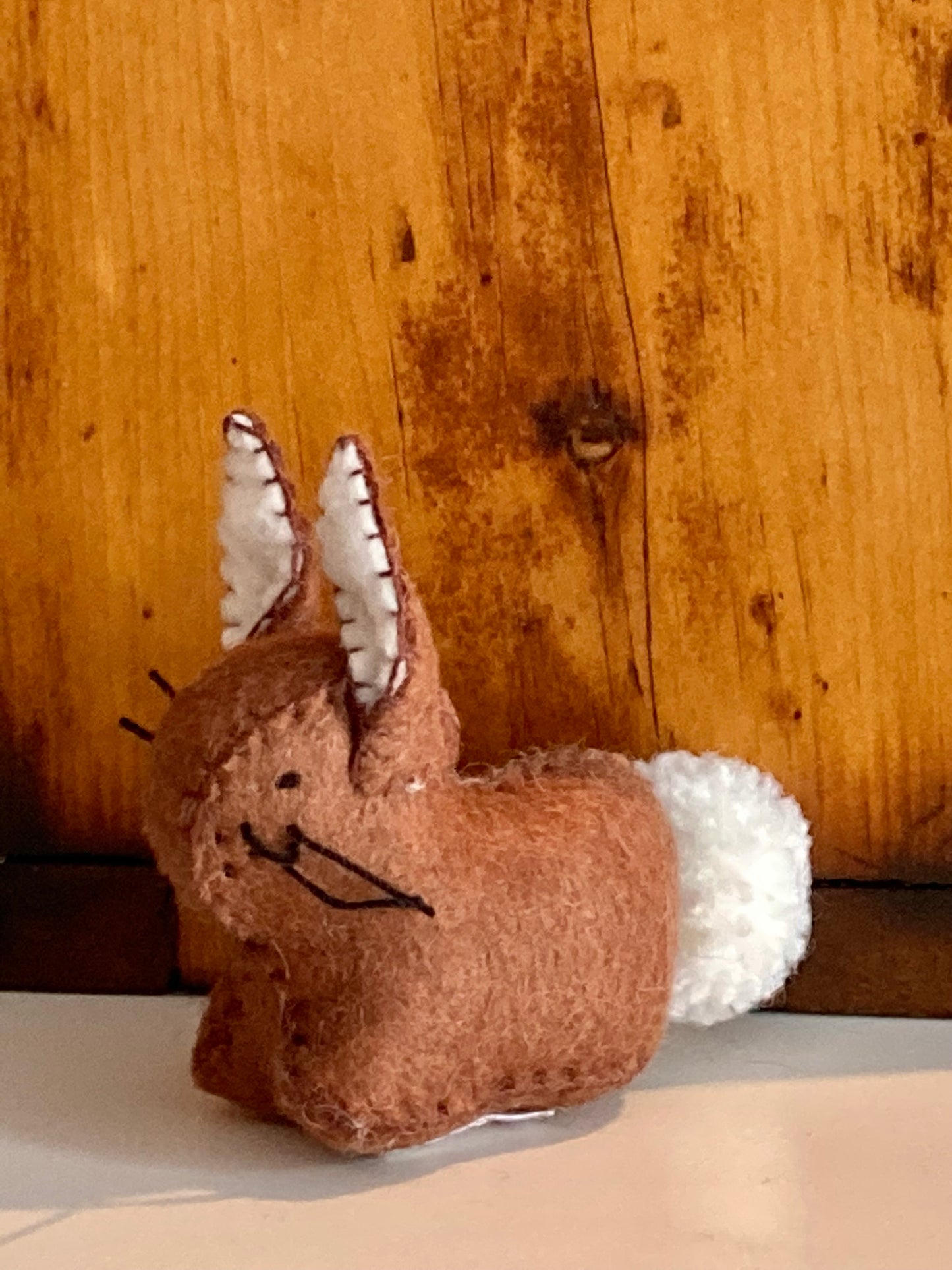 Dollhouse Soft Toy - FELT BROWN RABBIT