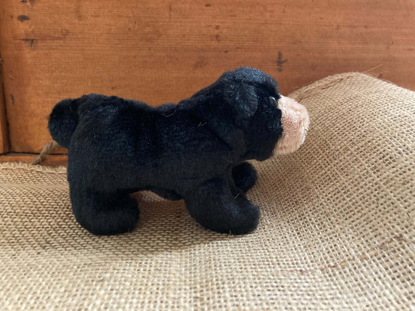 Marionnette à doigt en peluche - OURS NOIR