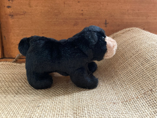 Soft Toy Finger Puppet - BLACK BEAR