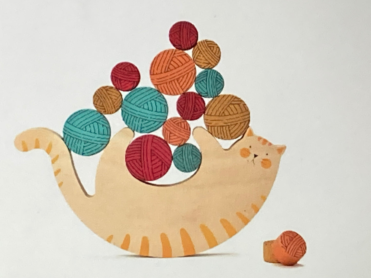 Wooden Family Game - MEOW BALANCING GAME!