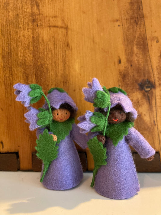 Poupée Waldorf Fée des Fleurs - PRINCE VIOLETTE