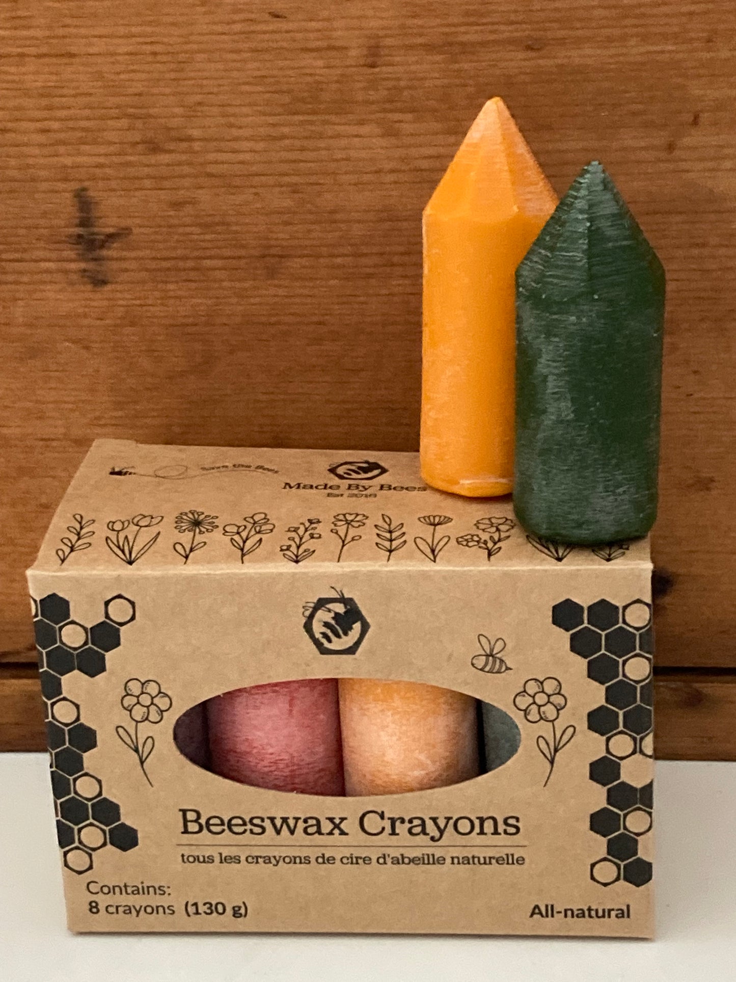 BEESWAX CRAYONS, Art - for Little Hands, 8 colours!