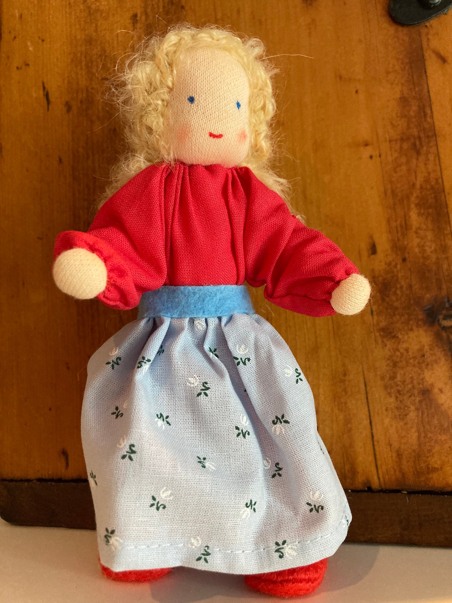Dollhouse Waldorf Doll - Grimm's LIME ADULT in DRESSES