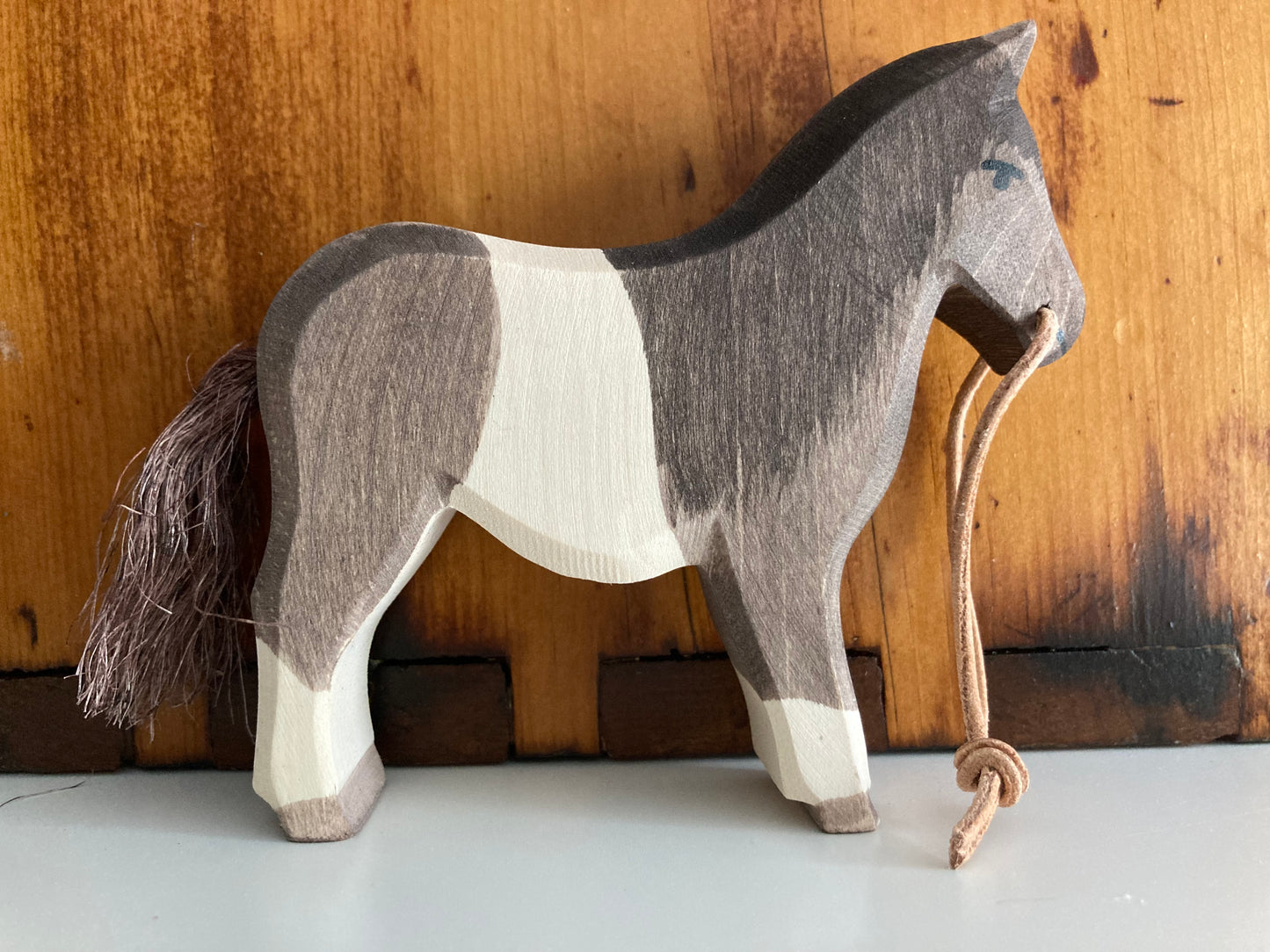 Wooden Dollhouse Play - PINTO PONY
