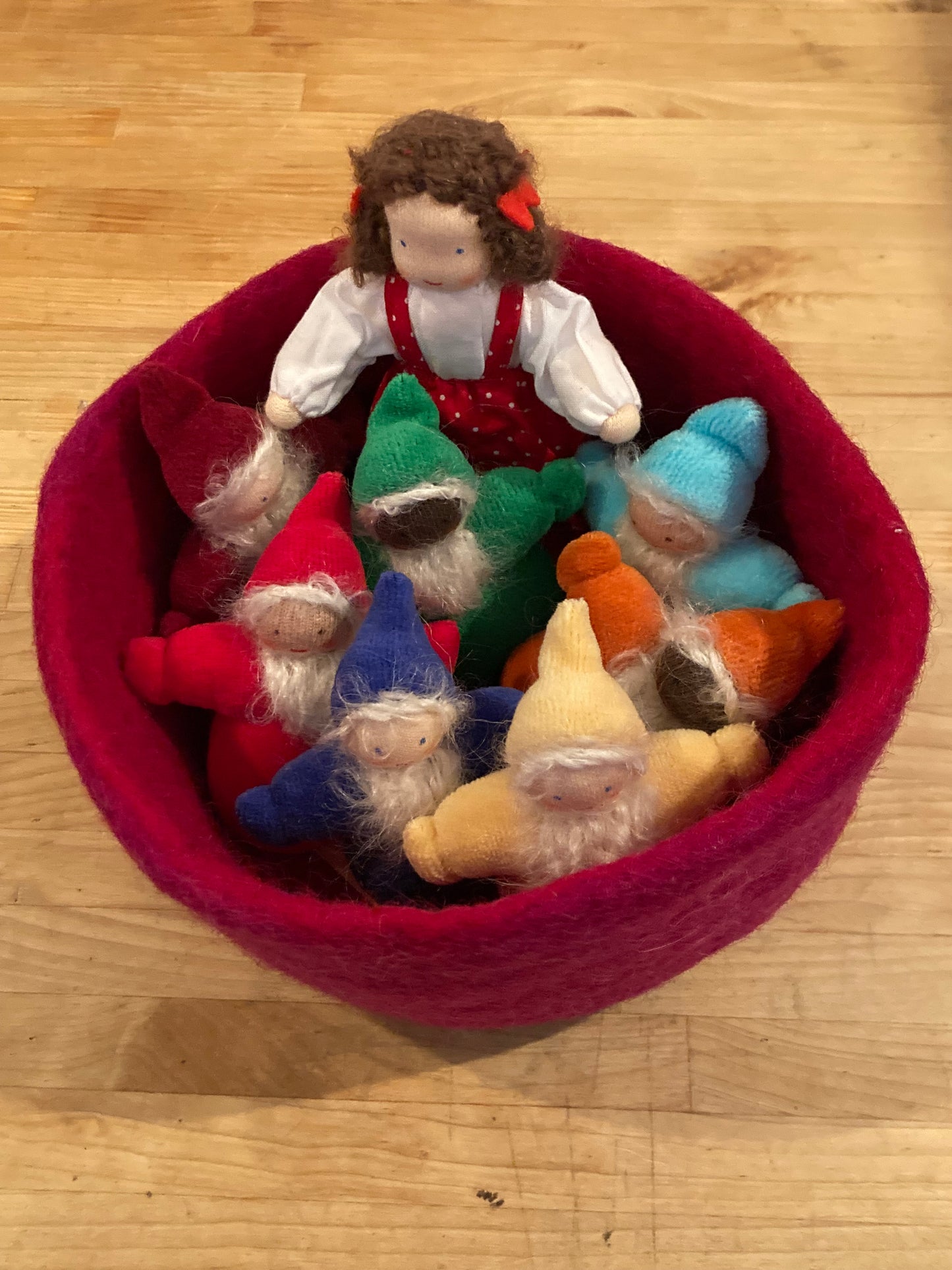 Waldorf Doll Set - Grimm's SNOW WHITE & THE SEVEN DWARFS